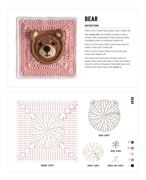 3D Granny Squares Cards by Celine Semaan