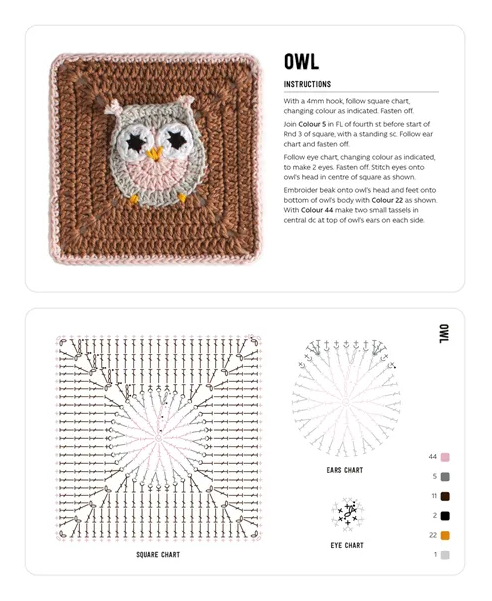 3D Granny Squares Cards by Celine Semaan