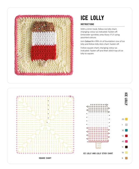 3D Granny Squares Cards by Celine Semaan