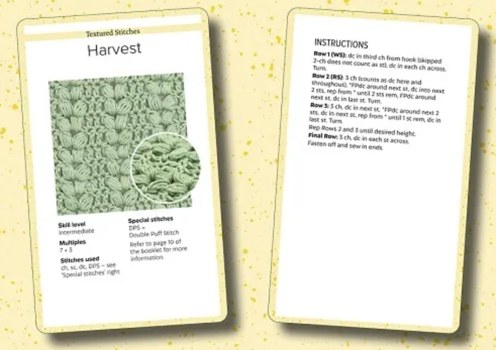 Bella Coco’s Crochet Stitch Card Deck by Sarah-Jayne Fragola