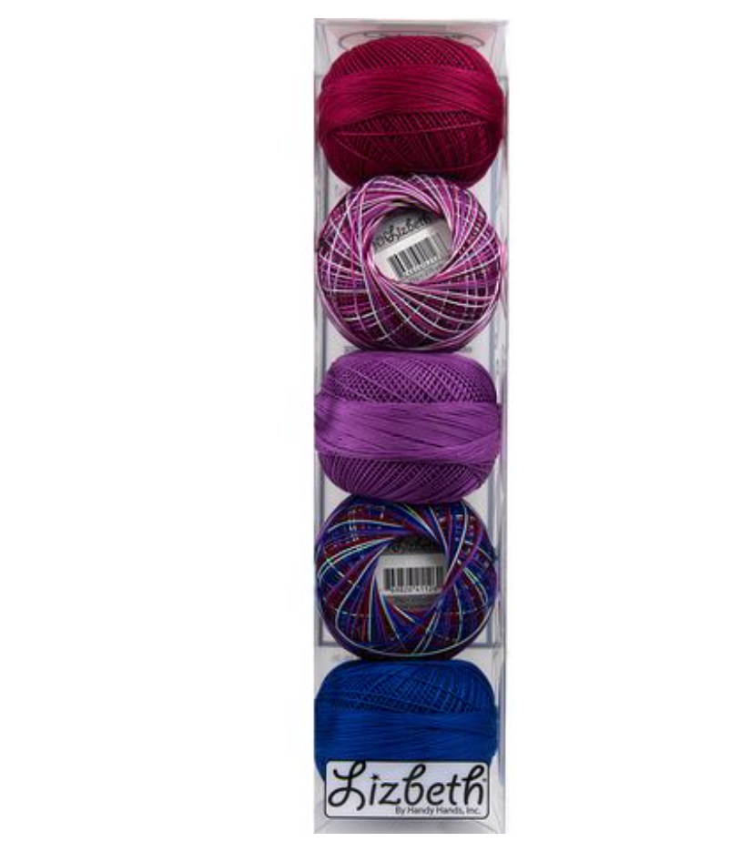 Handy Hands Lizbeth Size 20 Metallic & Crochet Cotton Pack