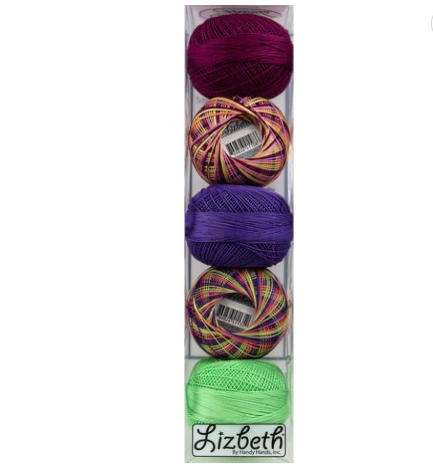 Handy Hands Lizbeth Size 20 Metallic & Crochet Cotton Pack