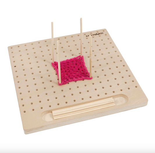 MILWARD BLOCKING BOARD W. 12PINS/PLYWOOD/2X30X30CM