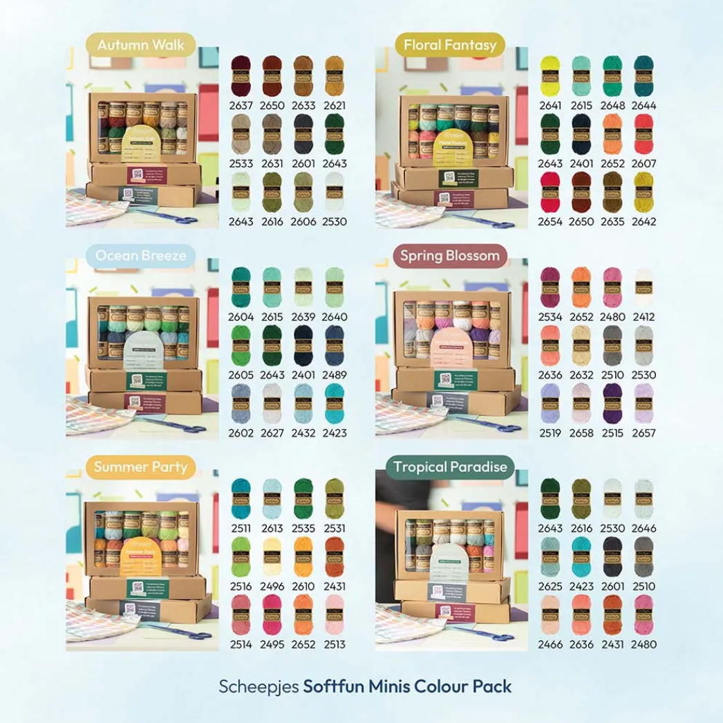 Scheepjes Softfun colour pack 12x20g