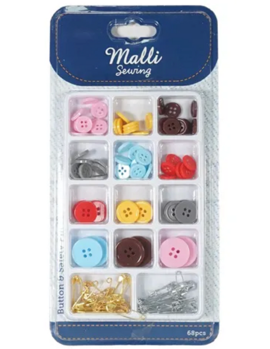 BUTTON & SAFETY PIN KIT