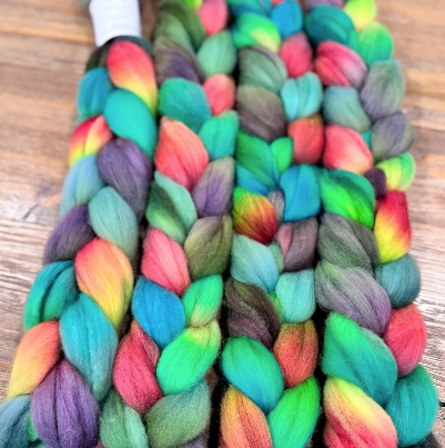Hand Dyed Merino Tops