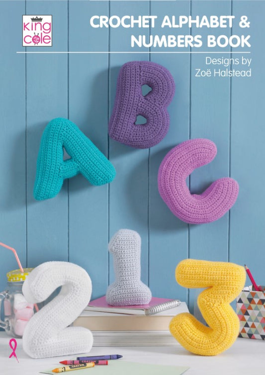 Alphabet and Number Crochet-Pattern Book