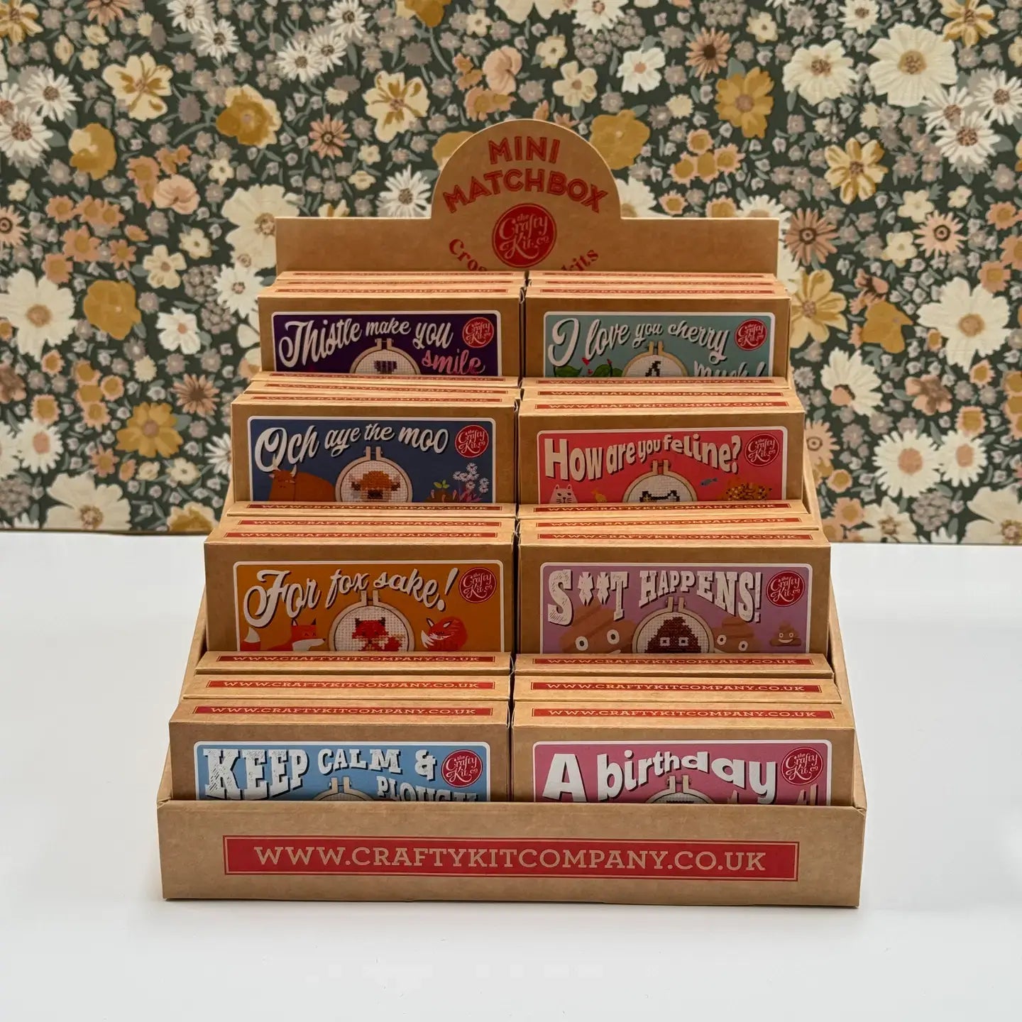 You Make Me Sew Happy! Mini Matchbox Cross Stitch Kit