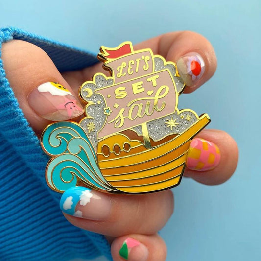 Let's Set Sail Enamel Pin