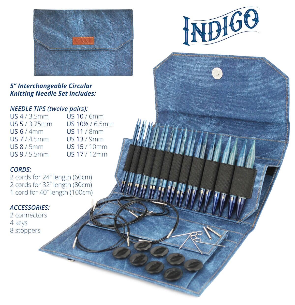 LYKKE INTERCHANGEABLE LONG NEEDLE SET