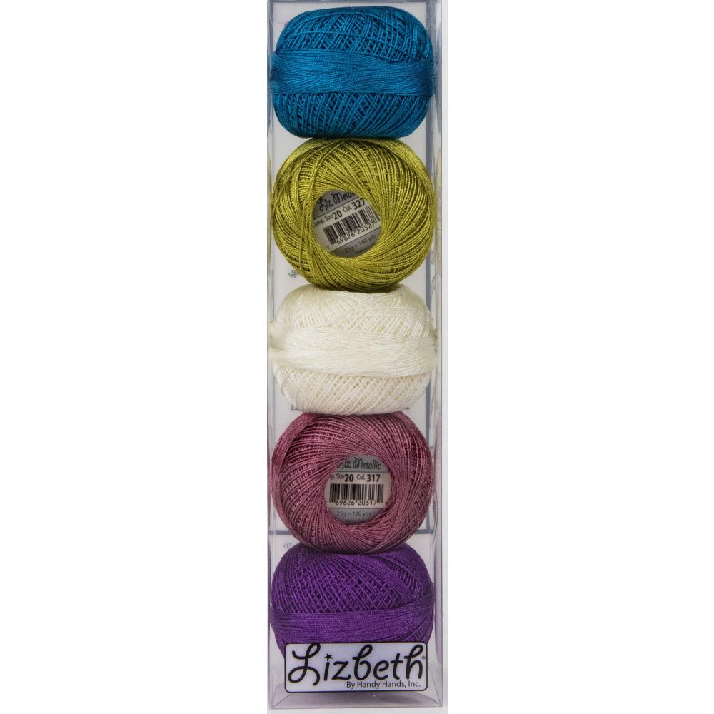 Handy Hands Lizbeth Size 20 Metallic & Crochet Cotton Pack