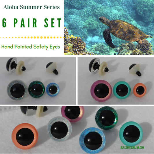 Aloha Summer Safety Eyes Set (6 pair)
